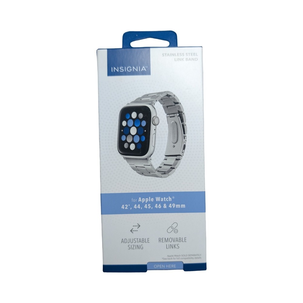11-U Insignia Stainless Steel Link Band for Apple Watch 42, 44, 45, 46, & 49mm ⬇